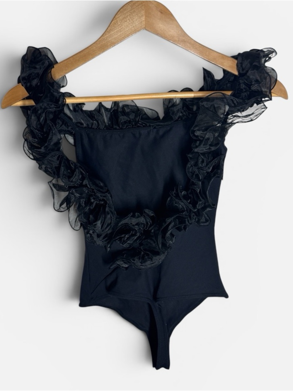 Intimately Free People Black Haute Wired Women's Bodysuit Sz. S - Picture 2 of 4